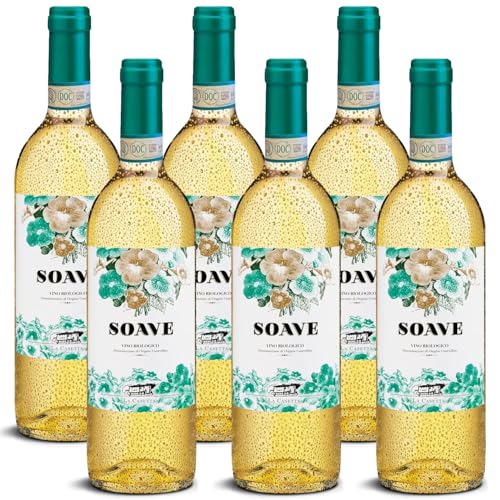 DELINAT – Soave La Casetta 2023 – Italienischer Weißwein trocken – Bio-Wein aus Valpolicella, vegan (6 x 0,75l) von Delinat