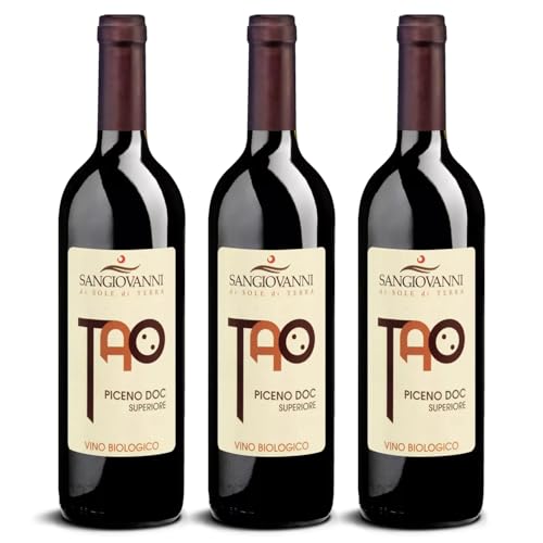 DELINAT – Tao Piceno 2021 – Italienischer Rotwein trocken – Bio-Wein aus den Marken, vegan (3 x 0,75l) von Delinat