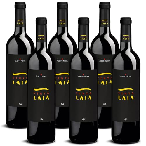 DELINAT – Vinya Laia 2021 – Spanischer Rotwein trocken – Bio-Wein aus Penedès, vegan (6 x 0,75l) von Delinat