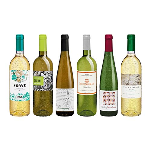 Weinpaket Weisswein aus reicher Natur, veganer Wein, Biowein-Probierpaket von DELINAT (6 x 0,75l) von Delinat