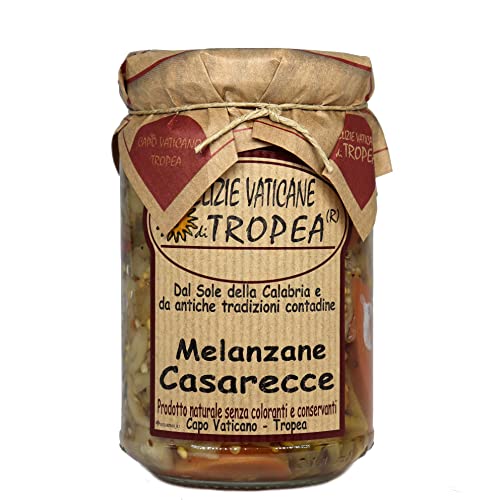 Aubergines in Oil 280g | Authentic Italian Food Gourmet | Artisanal Calabrian Delicacy | Mediterranean Recipe - Made in Italy by Delizie Vaticane di Tropea von Delizie Vaticane di Tropea