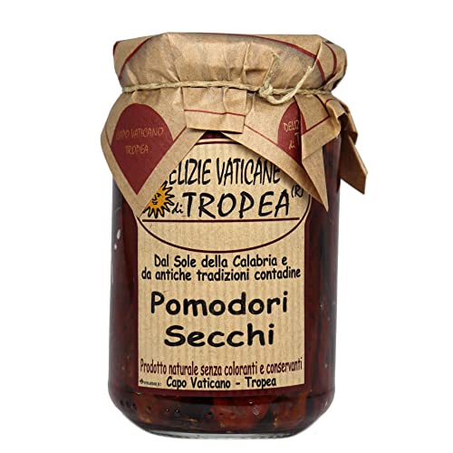 Getrocknete Tomaten in Öl 280g | Authentische Italienische Soße – Feinschmecker Food | Handwerkliche Kalabrische Delikatesse – Hergestellt in Italien von Delizie Vaticane di Tropea von Delizie Vaticane di Tropea