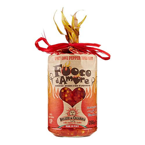 Fuoco d'Amore: Sehr scharfe Peperoncino Soße 280 gr von Delizie di Calabria