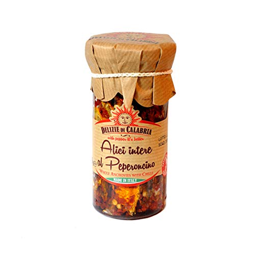 Sardellen mit Chilipfeffer 140 gr von Delizie di Calabria