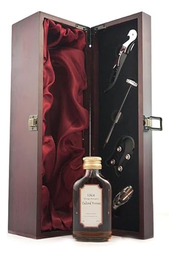 Delord Freres Vintage Armagnac 1964 (10cl) Decanted Selection in einer mit Seide ausgestatetten Geschenkbox, 1 x 100ml von Delord Freres Armagnac