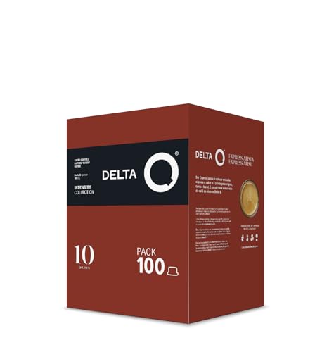 Delta Q - Kaffeekapseln Qalidus Gemahlener Kaffee - 100 Kapseln Intensität 10 Kompatibel mit Delta Q Kaffeemaschinen - Intensiver Espresso mit Karamellnoten von Delta Q