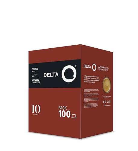 Delta Q - Kaffeekapseln Qalidus Gemahlener Kaffee - 100 Kapseln Intensität 10 Kompatibel mit Delta Q Kaffeemaschinen - Intensiver Espresso mit Karamellnoten von Delta Q