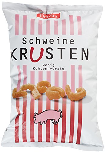 Delvita Schweinekrusten, 4er Pack (4 x 175 g) - Speckkrusten - Knabberei von Delvita