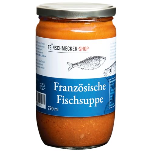 Der Feinschmecker Französische Fischsuppe 720ml I Edle Bouillabaisse aus natürlichem Fisch & Gemüse I Köstlich & Vielseitig von Der Feinschmecker