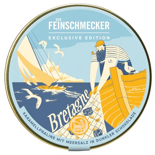 Feinschmecker-Edition Bretagne | Karamell & Meersalz | Dunkle Schokoladenpralinen von Der Feinschmecker