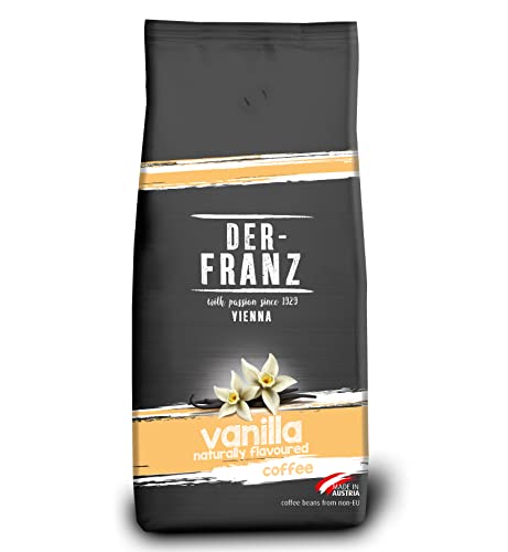 Der-Franz Kaffee, aromatisiert mit Vanille, Intensität3/5, Arabica und Robusta Kaffeebohnen, 1000 g von Der-Franz