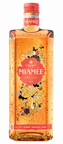 MIAMÉE ORANGE, Aperitif- Likör 15% vol., fruchtig-leichter Genuss, Orange, vereint mit Holunderbeere und einem Spritzer Hibiskus, mit feinem Goldschimmer veredelt, 700 ml von Der Lachs