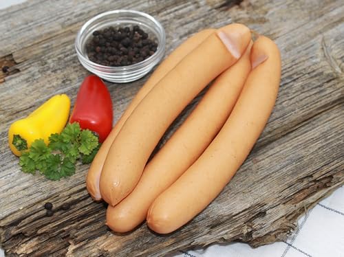 DER PFARÖLLER Wiener Würstchen – 5 Paar (500g) – Zarte, knackige Würstchen – Perfekt für schnelle Mahlzeiten von Der Pfaröller