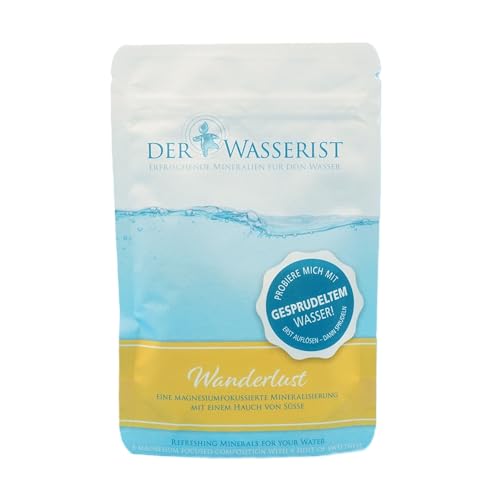 Der Wasserist – Mineralien für 68 l Wasser – WANDERLUST: unser Mineralpulver mit dem Hauch Süße von Magnesium von Der Wasserist