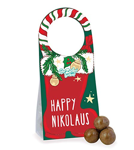 Anhänger Nikolaus - Spekulatius-Kugeln als Geschenk-Idee für Freunde oder als Mitarbeiter-Geschenk zu Nikolaus von Der Zuckerbäcker