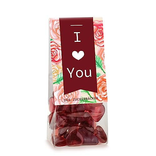 I Love You – vegane Süßigkeiten-Herzen als Geschenk zu Valentinstag von Der Zuckerbäcker