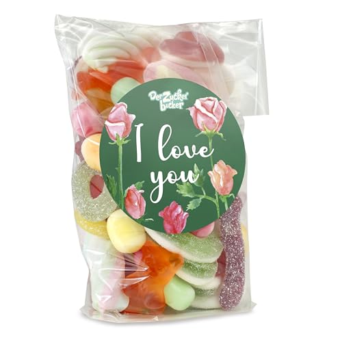 Kleiner Nachfüllbeutel I love You - kleine Aufmerksamkeit für die Lieblingsperson an Valentinstag, zum Geburtstag der einfach so von Der Zuckerbäcker