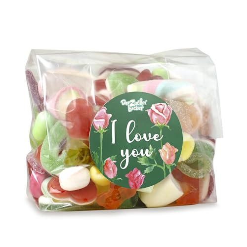 Nachfüllbeutel I love You – Ich liebe Dich Geschenke für die Freundin und den Freund zu Valentinstag, dem Jahrestag oder einfach so von Der Zuckerbäcker