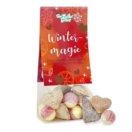 Wintermagie Naschbeutel – Lebkuchen- und Glühwein-Bonbons, 50 g, festlicher Genuss für Winterabende und perfekte Geschenkidee von Der Zuckerbäcker