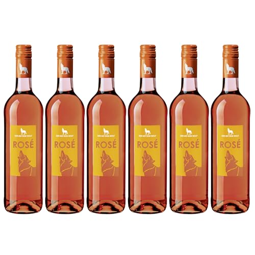 Wolfenweiler Süße Wölfe - Rosé Wein lieblich - Fruchtig-süß mit Erdbeer-, Melonen- und Cranberry-Noten, Roséwein aus Baden (6 x 0,75 l) von Der mit dem Wolf