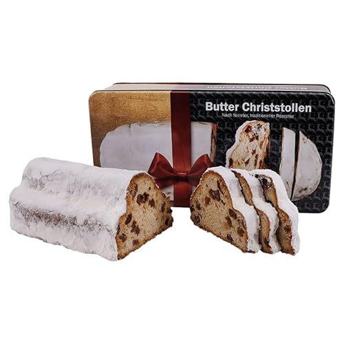 Butter-Christstollen mit Edelmarzipan in einer Schmuckdose - 750g von DerGugl