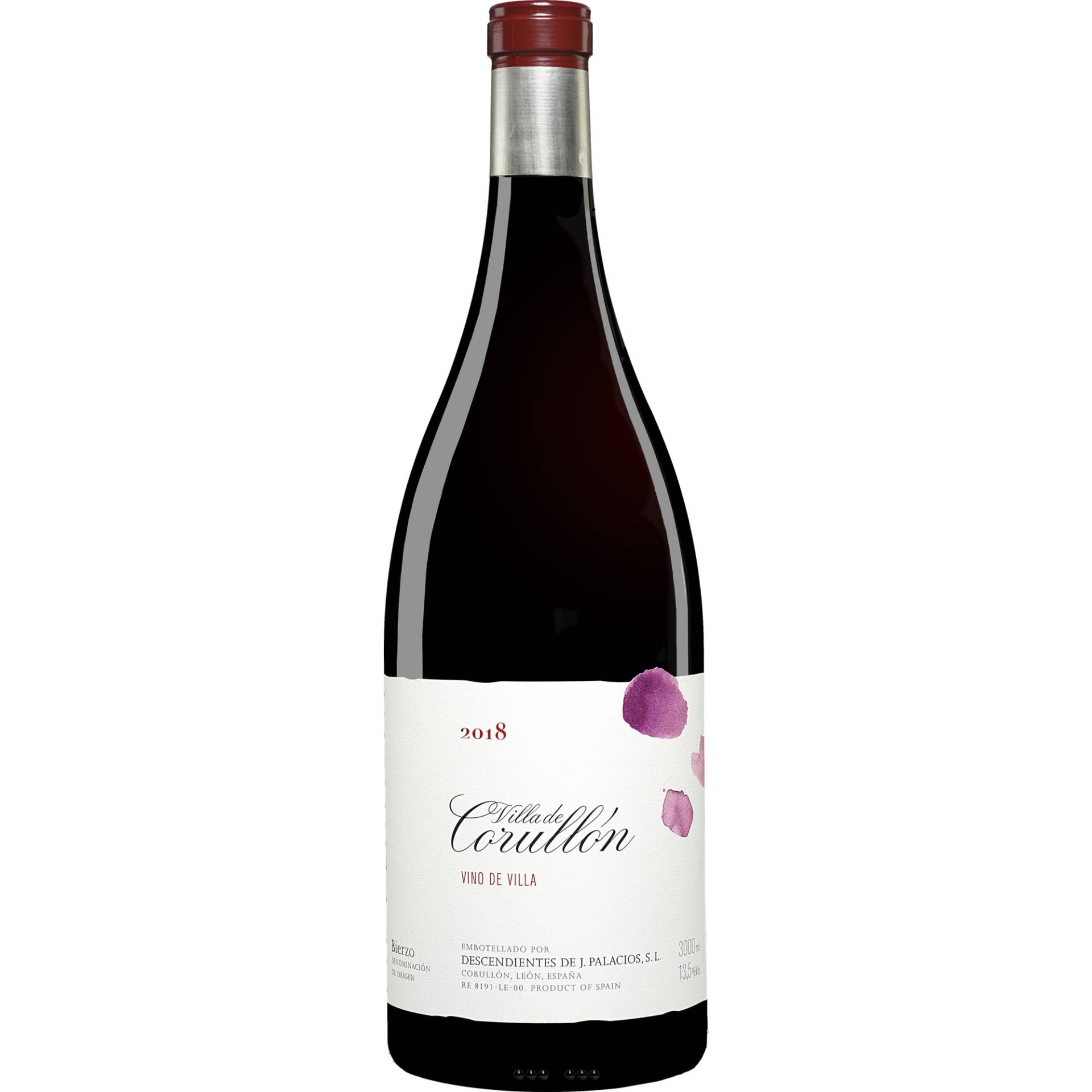 Palacios Bierzo  »Villa de Corullón« - 3,0 L. Doppelmagnum 2018  3L 13.5% Vol. Rotwein Trocken aus Spanien von Descendientes de J. Palacios