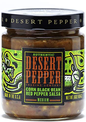 Desert Pepper - Aller natürliche mittlere Salsa Mais-schwarze Bohne rote Pfeffer - 16 Unze. von Desert Pepper