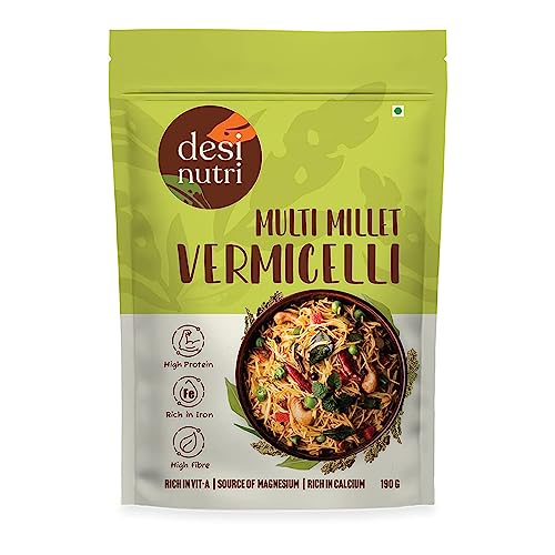 Desi Nutri Multi Millet Vermicelli | Ready to Eat Vermicelli | Millet Vermicelli | Millet Vermicelli - 190 gms | Rich in Iron & Protein von Desi Nutri