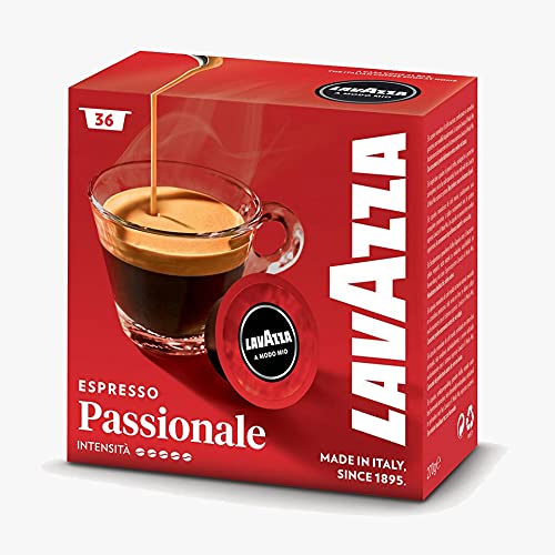 Lavazza A Modo Mio Espresso-Kapseln – Lavazza Kaffeekapseln A Modo Mio Espresso – wählen Sie Ihre Mischung aus – (Passional, ☑ - 180 Kapseln) von Design Factory
