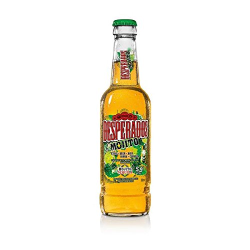 12 Flaschen Desperados Mojito Orginal a 0,33l incl. 0,96€ Mehrweg Pfand Bier Flavoured with Tequilla Alkoholgehalt 5,9% Vol. von Desperados