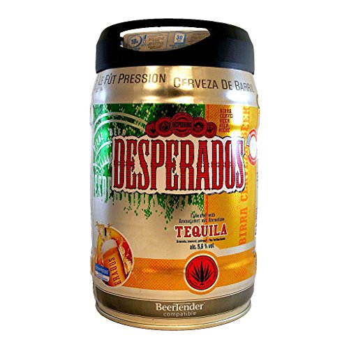 Desperados Bier mit Tequila im 5 Liter Fass inkl. Zapfhahn von Desperados