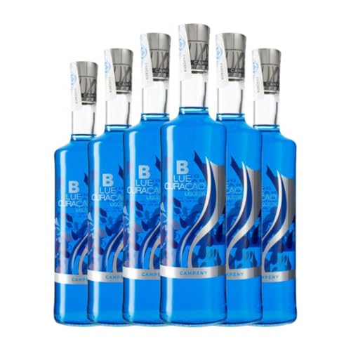 Schnaps Campeny Licor Curaçao Blue 70 cl (Karton mit 6 Flaschen von 70 cl) von Destilerías Campeny