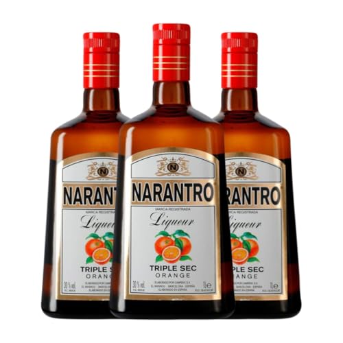 Triple Sec Campeny Narantro Trocken 1 L (Karton mit 3 Flaschen von 1 L) von Destilerías Campeny