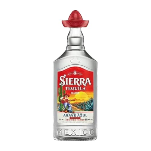 Tequila 12 Einheiten Box Sierra Blanco PET Miniaturflasche 5 cl von Destilerías Sierra Unidas