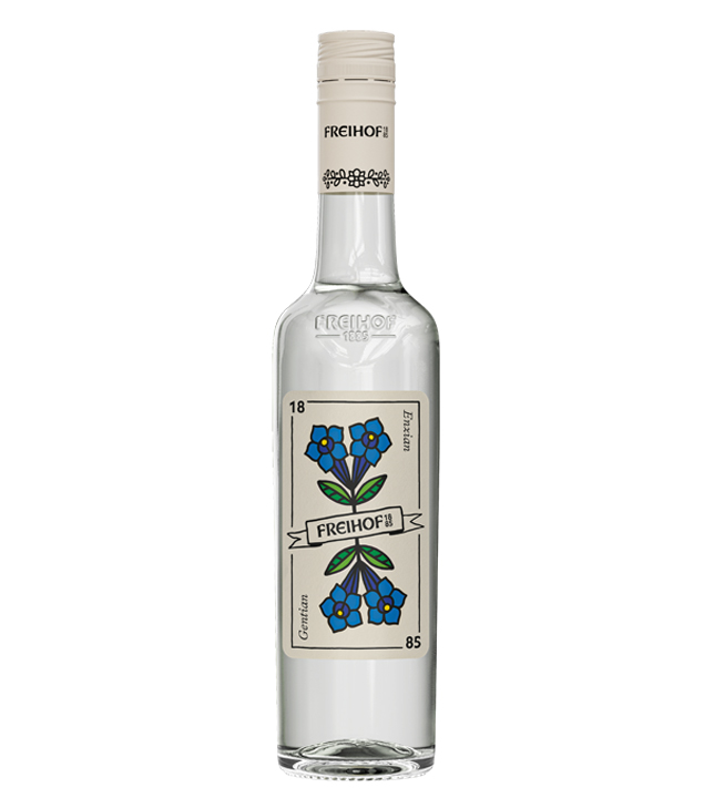 Freihof Enzian Schnaps  (37,5 % vol, 1,0 Liter) von Destillerie Freihof