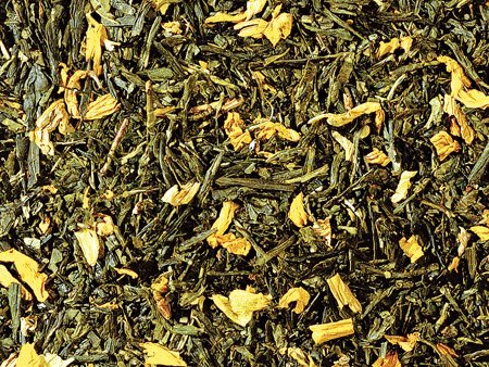 1kg - grüner Tee - Sencha - Pfirsich - aromatisierter Grüntee von Dethlefsen & Balk