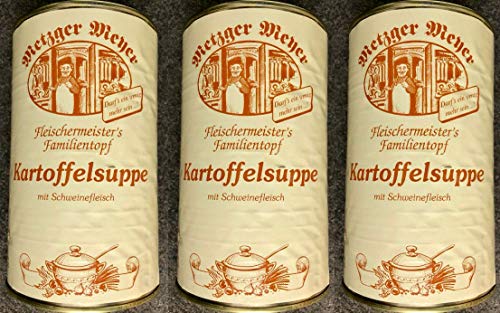 3x Kartoffelsuppe 1160g Eintopf mit Schweinefleisch Dosensuppe Suppe Dose von Deutschland