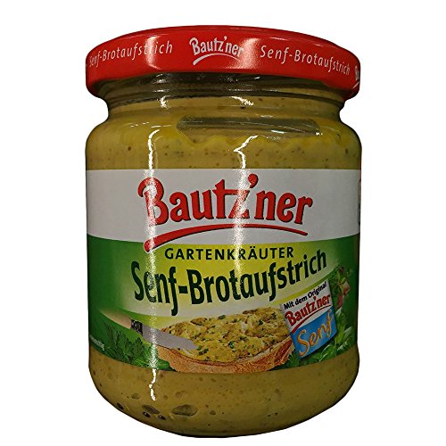 Bautzner Gartenkräuter Senf Brotaufstrich (200ml Glas) von Develey