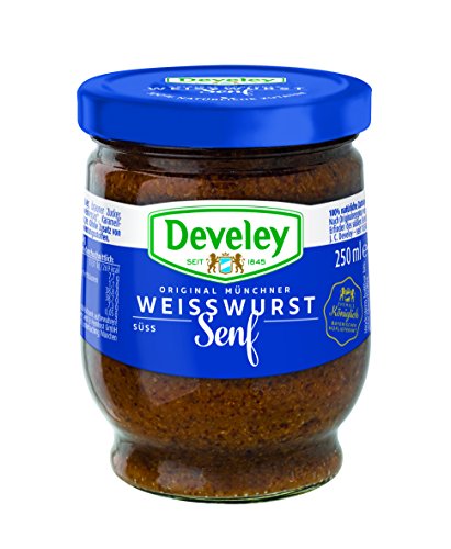 DEVELEY Original Münchner Weisswurst Senf, 8er Pack (8 x 250 ml) von Develey