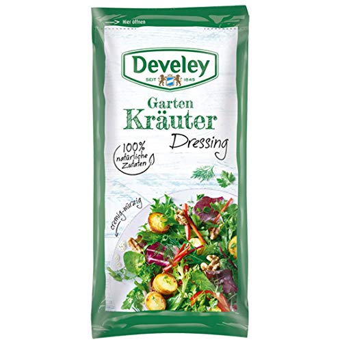 Develey Gartenkräuter Dressing mit 100% natürlichen Zutaten 14x 75 ml Beutel von Develey