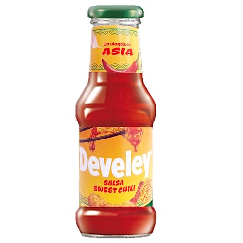 Develey Salsa Chili Soße Chilisauce Glutenfrei würzsauce Tafelsauce Scharfe Sauce Ideal zu Tacos Glasflasche 250ml von Develey