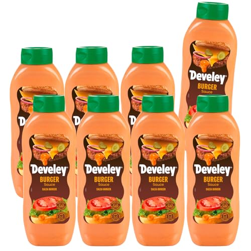 Develey – Burger Sauce – 8er Pack (8 x 875ml) – Original-cremig mit Gurkenstückchen von Develey
