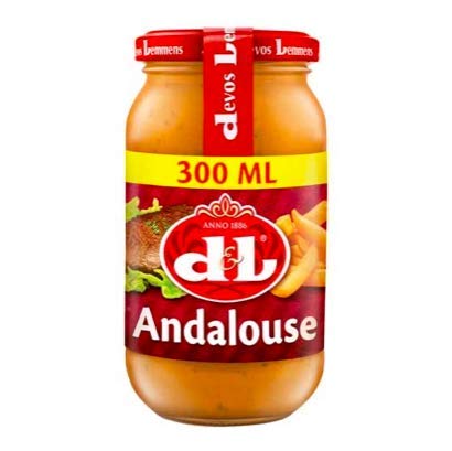 Devos & Lemmens Andalouse Sauce - 300 ml Flasche x 1 - Perfekt für Salate, kalte Fische und Fleischgerichte und natürlich Pommes Frites - recycelbarer Behälter von NUGOYA