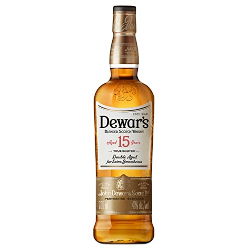 Dewar’s 15 Jahre alter Blended Scotch Whisky, Special Reserve Blend, doppelt gereift im Eichenfass für besonders weichen Geschmack, florale Noten mit Honig & Karamell, 40% Vol., 70 cl/700 ml von Dewar's