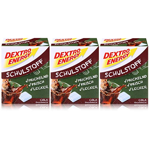 Dextro Energy Schulstoff Traubenzucker Cola Geschmack 50g (3er Pack) von Dextro Energy