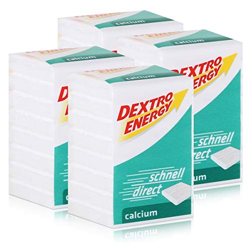 Dextro Energy Traubenzucker Calcium 46g (4er Pack) von Dextro Energy