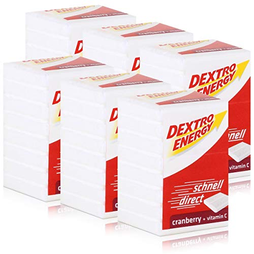 Dextro Energy Traubenzucker Cranberry 46g (6er Pack) von Dextro Energy