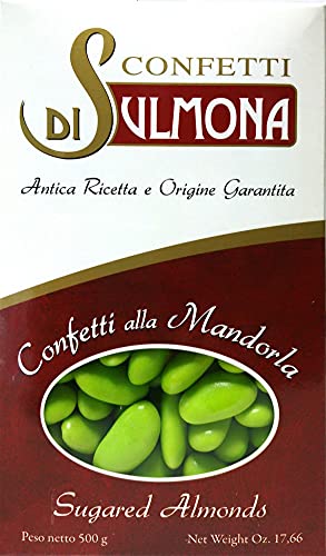 Dragées von Sulmona - Classic mit Mandeln, Grün - 500 gr von Di Sulmona Confetti