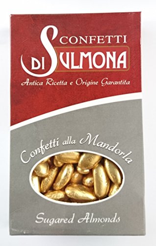 Dragées von Sulmona - Goldene Hochzeit - Gold Dragées mit Mandeln - 1000 gr von Di Sulmona Confetti