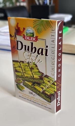 Dubai Schokolade, Pistaziencreme mit Knusperstückchen, 100g Dilek - Dubai Style von DiLEK